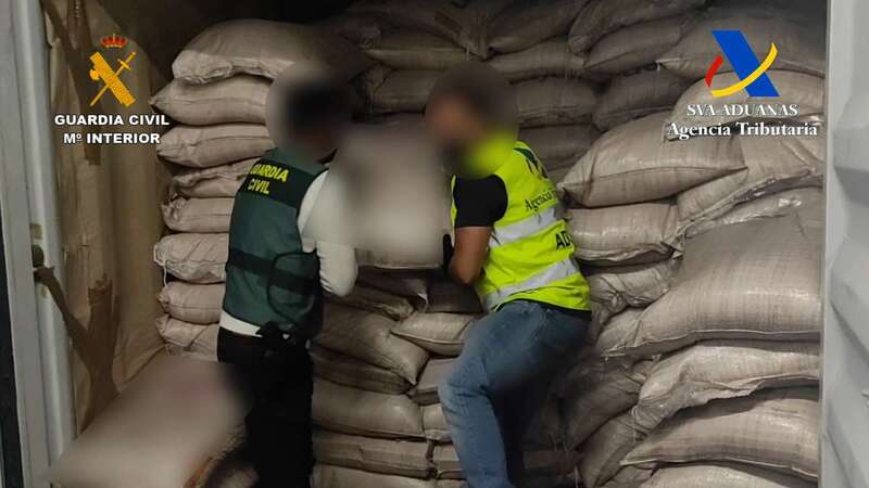 La droga se encontraba oculta dentro de un contenedor con cerca de 520 sacos de azúcar / TA